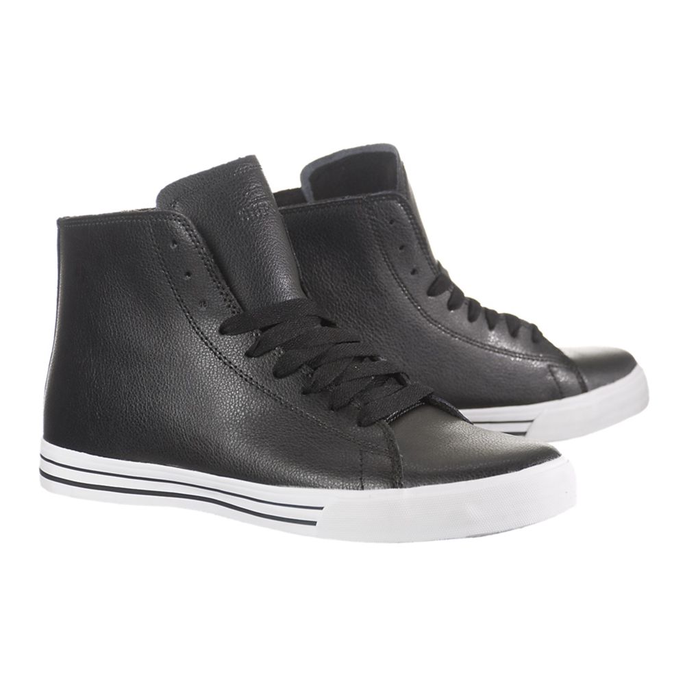 Baskets Montantes Supra Thunder High Noir Black Homme | NWM-10880738